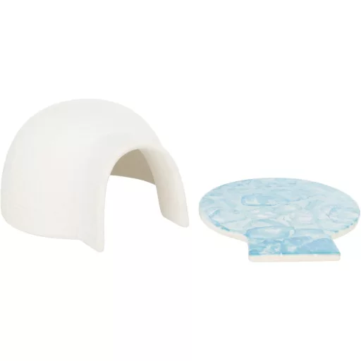 Trixie 63014 Igloo with Cooling plate/hűsítőház kisállatoknak 13 × 9 × 15 cm