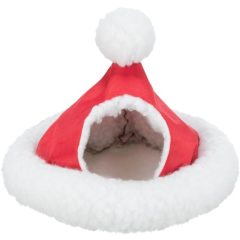   Trixie Xmas Cuddly Cave - bújó barlang (mikulás sapka) egerek és hörcsögök részére (Ø17cm)