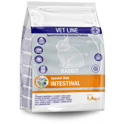 CUNIPIC Vetline Rabbit Intestinal - Emésztőrendszert támogató speciális eledel 1,4 kg