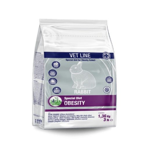 CUNIPIC Vetline Rabbit Obesity - Speciális eledel súlycsökkentésre 1,4 kg