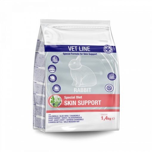 CUNIPIC Vetline Rabbit Skin support - Speciális eledel bőrelváltozsok kezelésére 1,4 kg