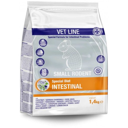 CUNIPIC Vetline Small rodents Intestinal - Emésztőrendszert támogató eledel kisemlősöknek 1,4 kg