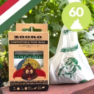   Zooro - PoopHero Lebomló és Komposztálható Kakizacskó, 60 db-os kiszerelés